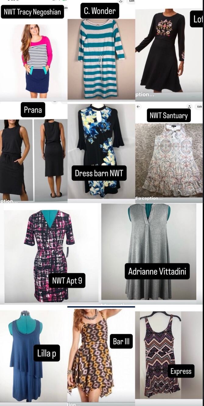 Bundle of 11 XS dresses, all NWT OR EUC
